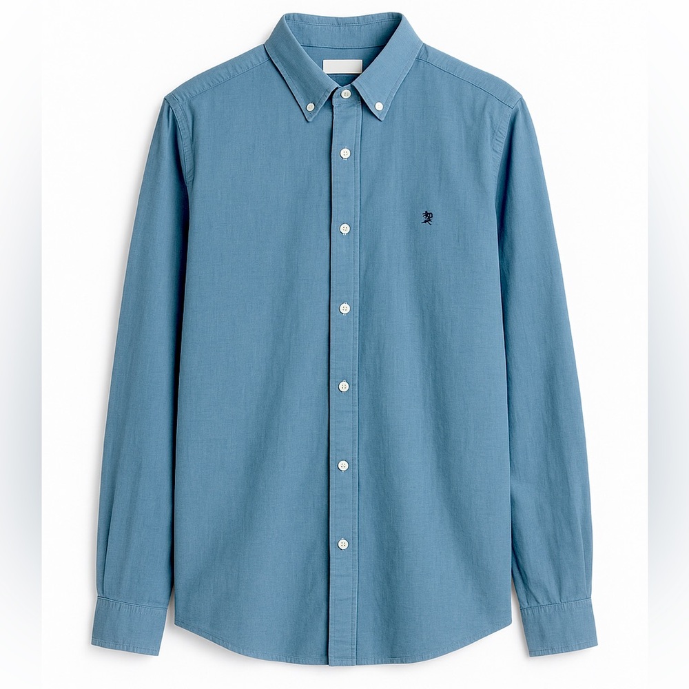 Men's Blue Button-Down Shirt